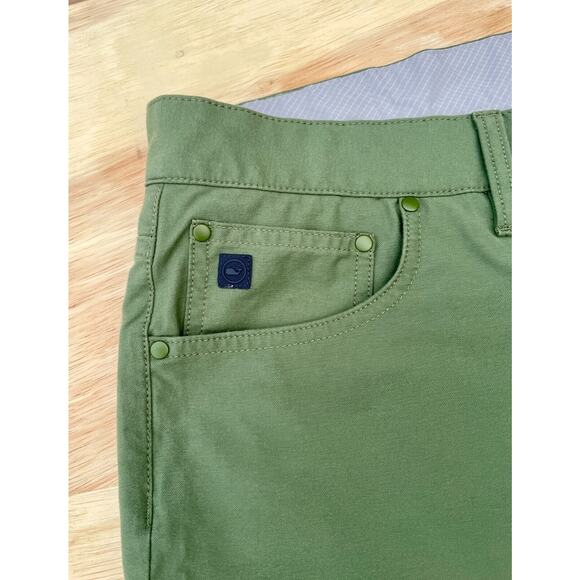 VINEYARD VINES Golf Pants Performance On The Go 5 Pockets Men Green SIZE 38 x 32 - Picture 3 of 8